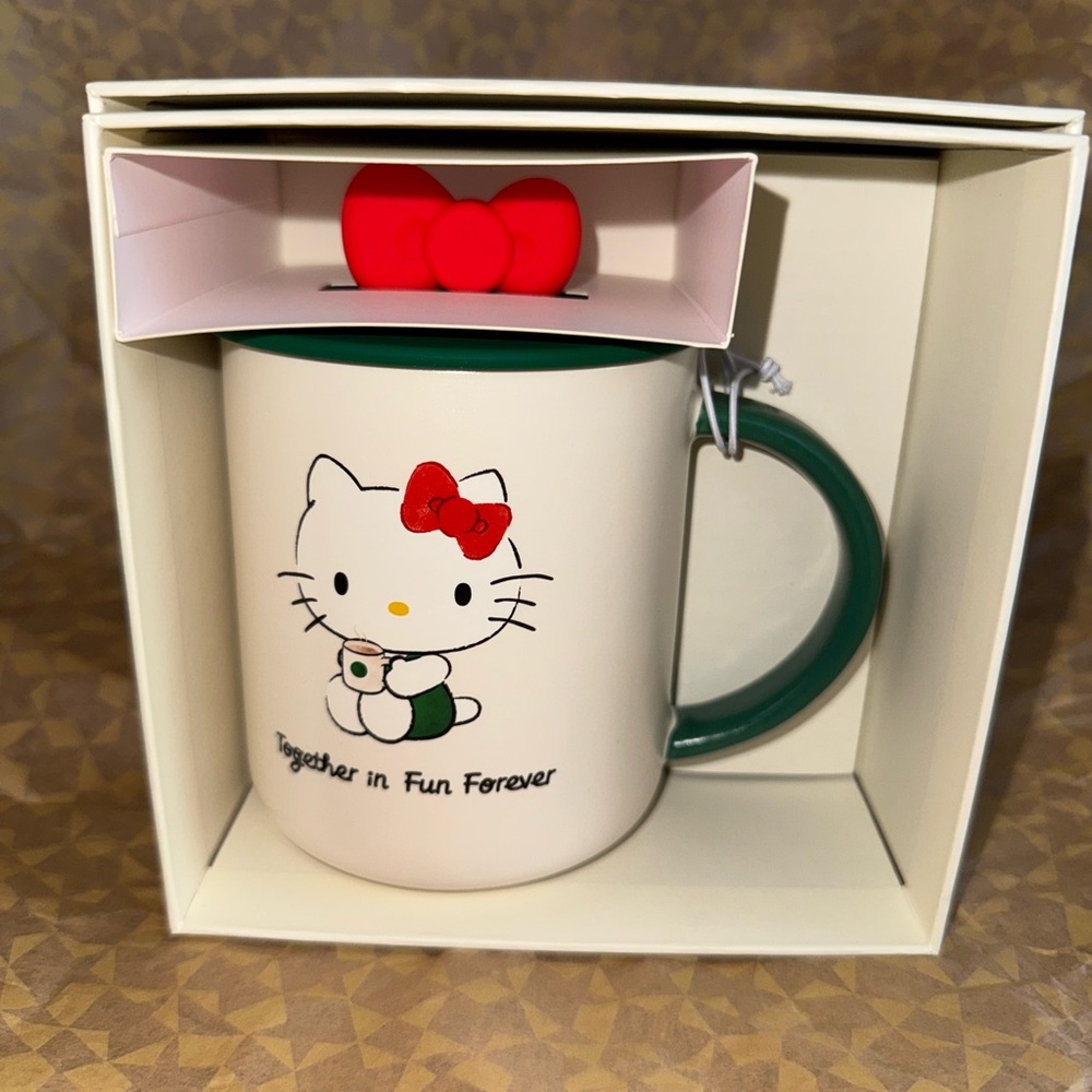 Starbucks Hello Kitty Ceramic Mug with Bow 2025